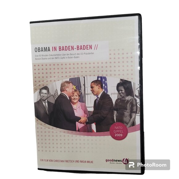 Barack Obama DVD Obama in Baden Baden Germany 2009 German Language Educational - Picture 1 of 10